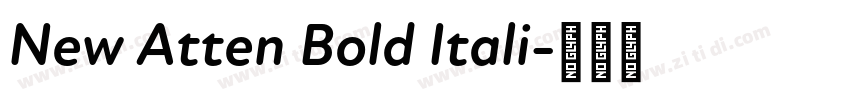 New Atten Bold Itali字体转换